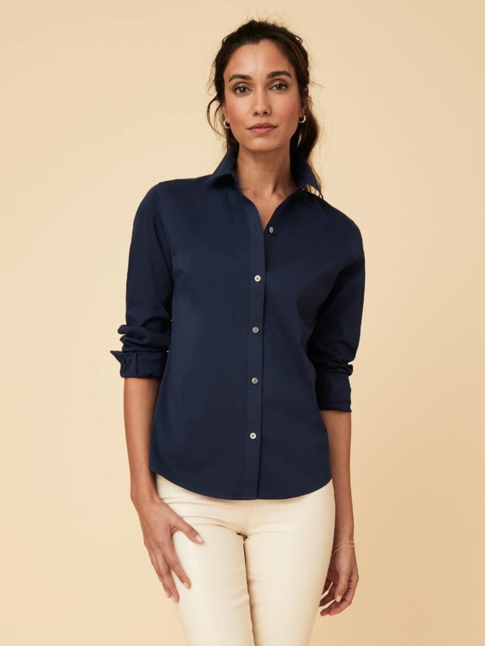 UNTUCKit Women's Stretch Cotton Bella Shirt
